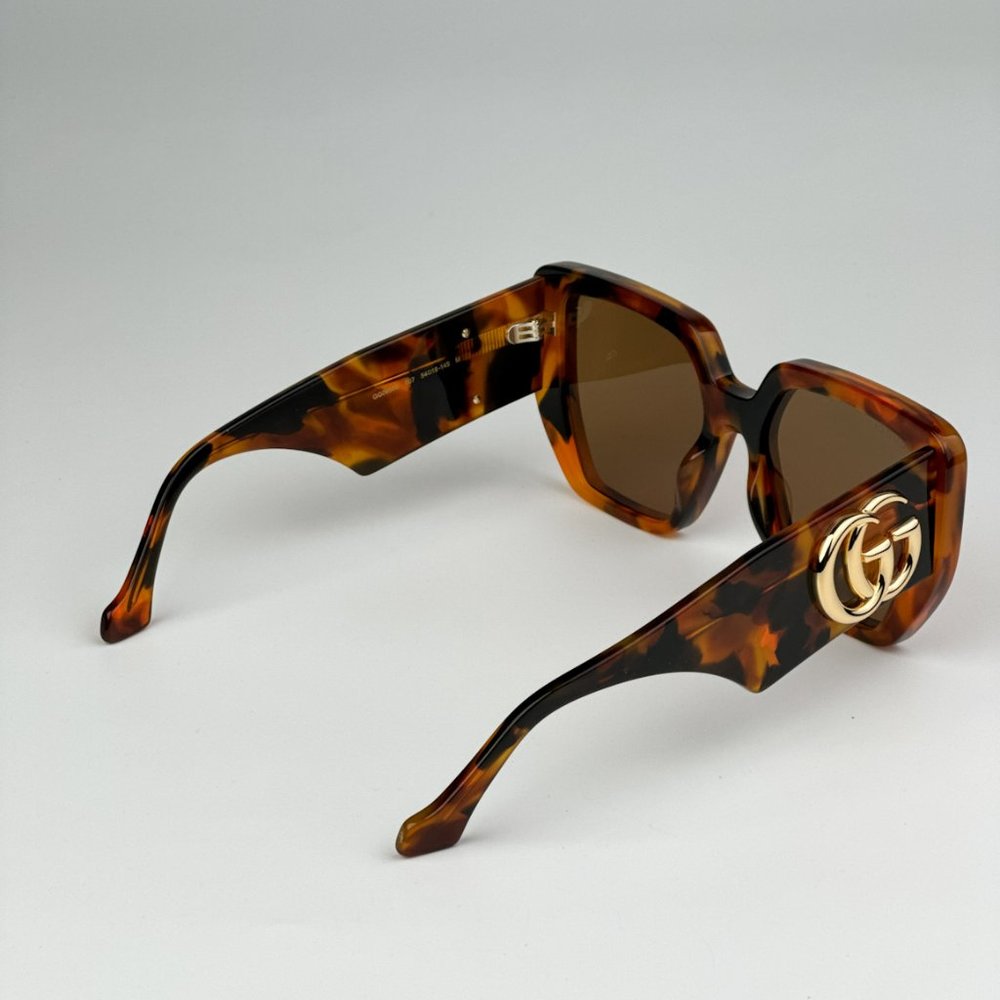 Gucci GG0956S 007 BRAND NEW Sunglasses Havana Brown Cat Eye Unisex GG 0956S - Picture 7 of 11
